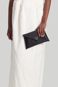 'Medallion' Envelope Clutch Satin-Altuzarra New